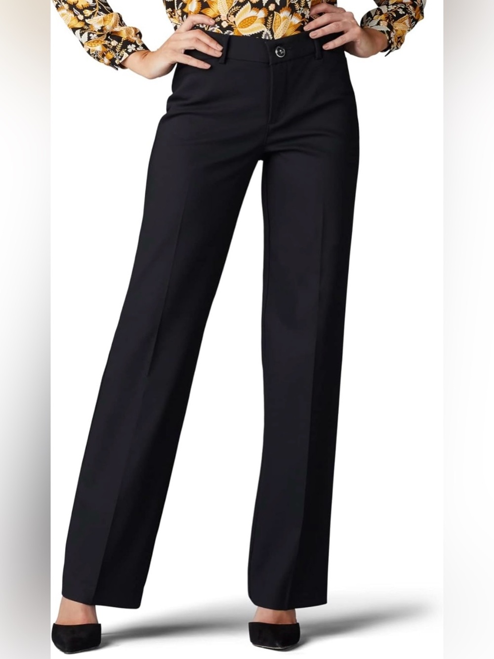 NWOT Lee Women’s Ultra Lux Comfort Flex Motion Trouser Pant Wrinkleproof Size 8L